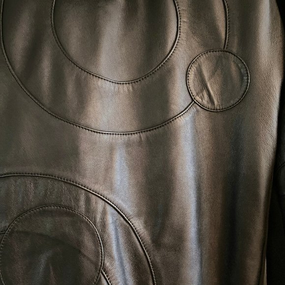 HEATHEN LEATHER JACKET WOMENS M/L - Picture 7 of 9